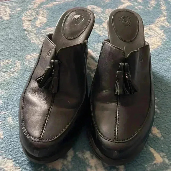 Ariat leather tassel wedge mules 8.5 - Picture 2 of 10